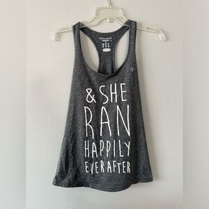 & she ran happily ever after Champion Women’s Workout Tank Size M